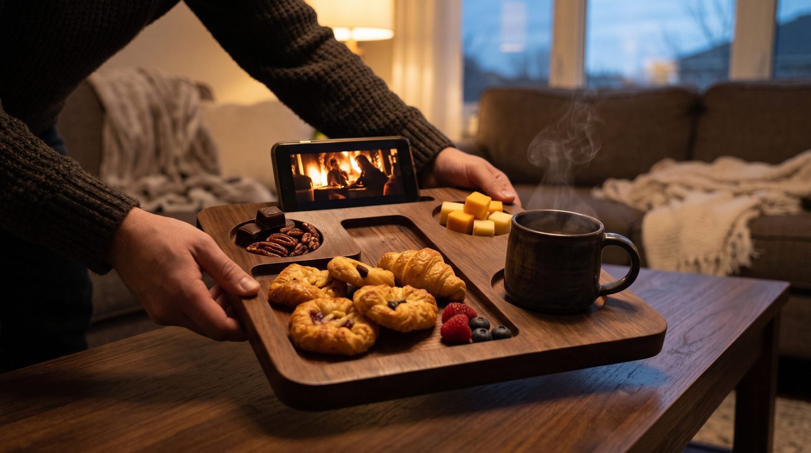 Close-up of the Signature all in one Tray: a long recessed channel